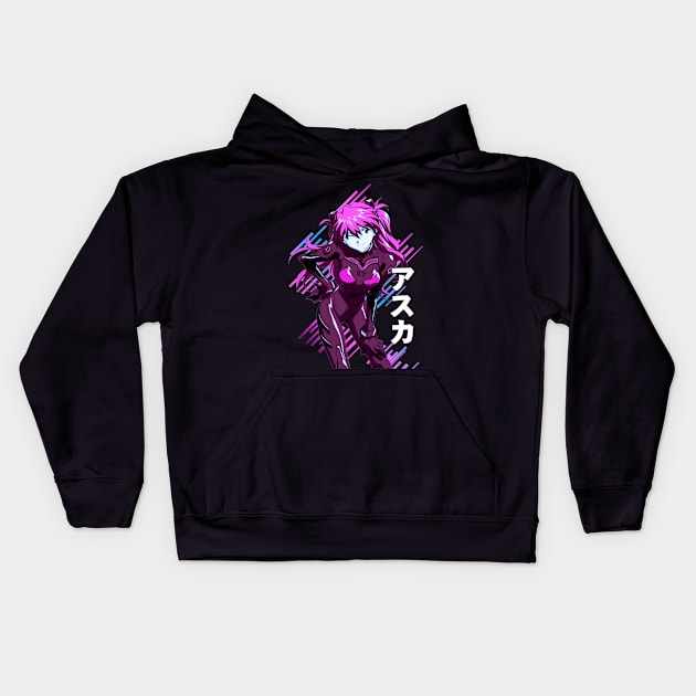 Asuka Langley Kids Hoodie by Retrostyle